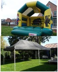 Partypakket: tent + springkasteel